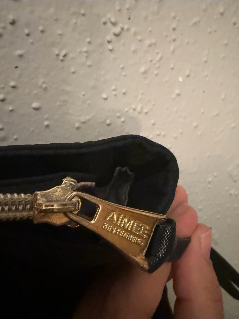Aimee Kestenberg Black Tote with Gold Hardware